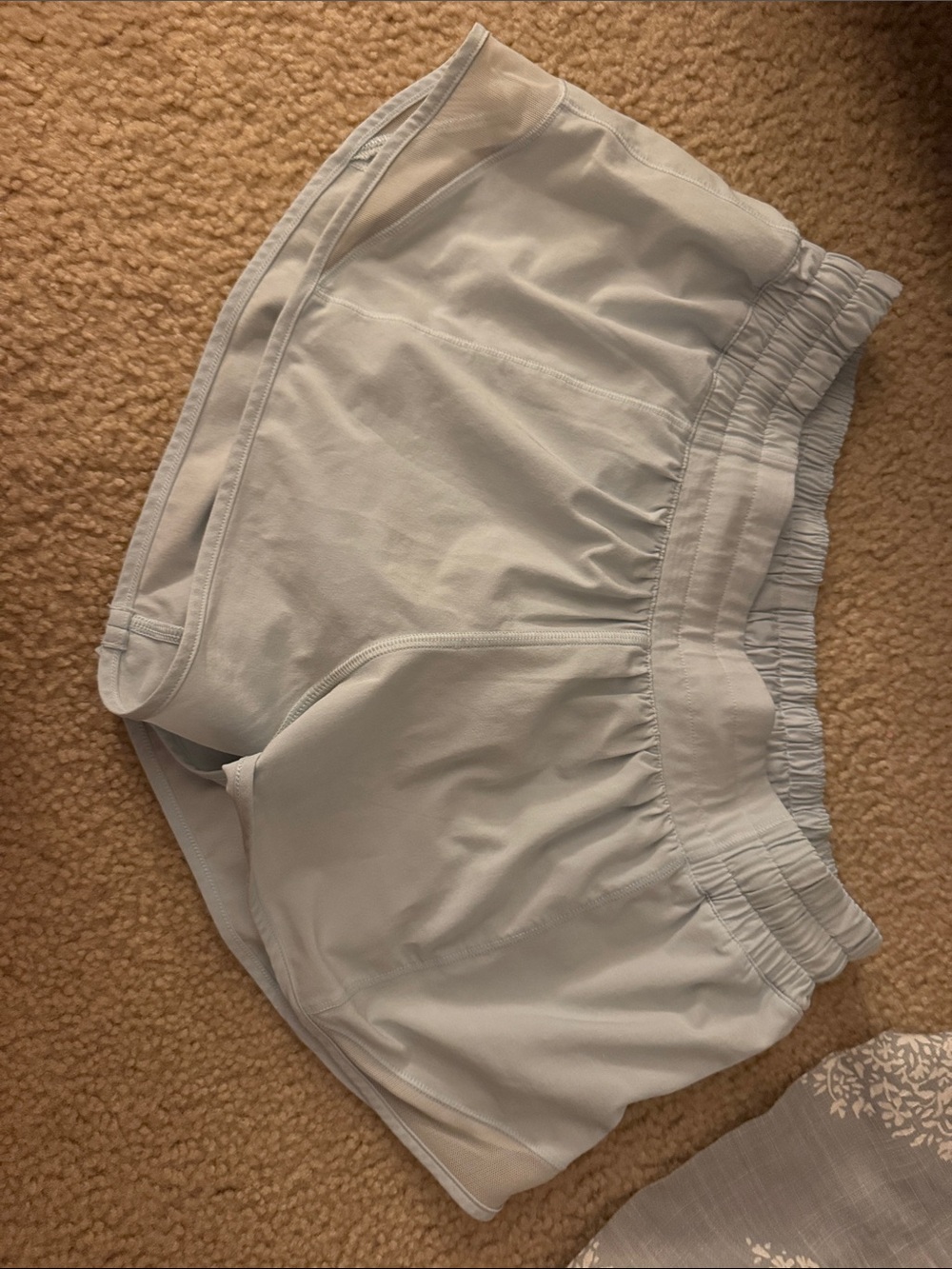 Light blue lululemon shorts